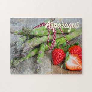 Green Asparagus with Strawberry Jigsaw Puzzle