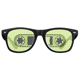 Green Audio Cassette Tape Retro Sunglasses