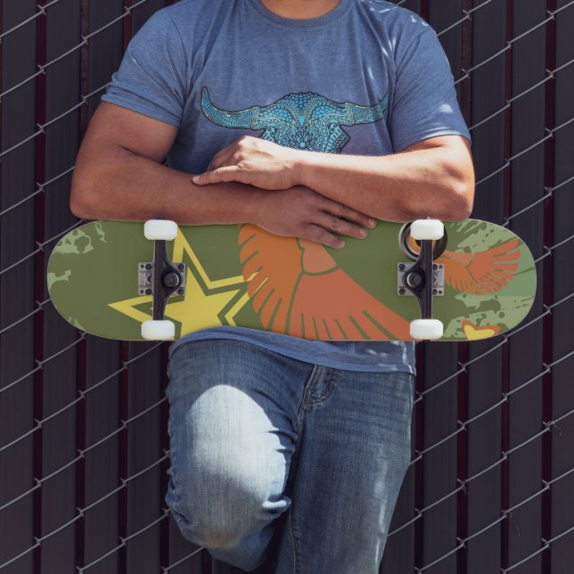Green audio  skateboard (Outdoor 3)