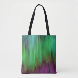 Green Aurora Borealis Tote Bag