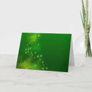 Green Aurora ,christmas greetings. Card