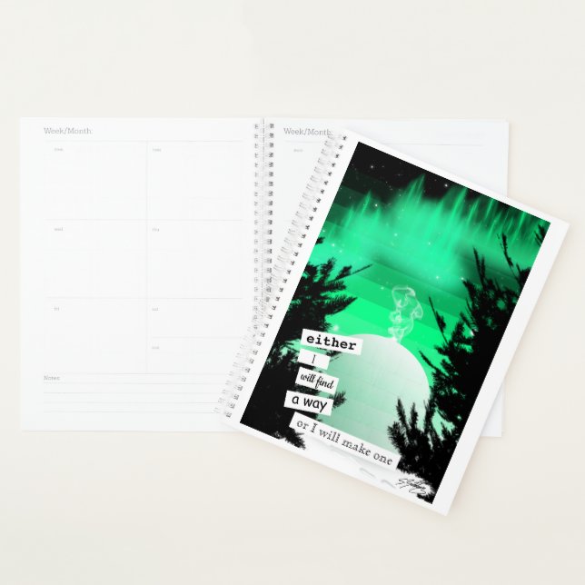 Green Aurora Igloo Day Planner (Display)