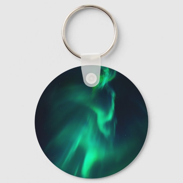 Green Aurora Northern Lights Key Ring (Front)