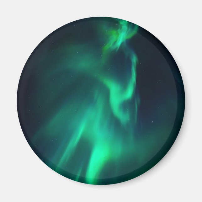 Green Aurora Northern Lights Magnet (Front)