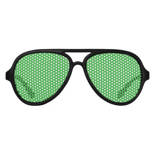 Green Aviator Sunglasses