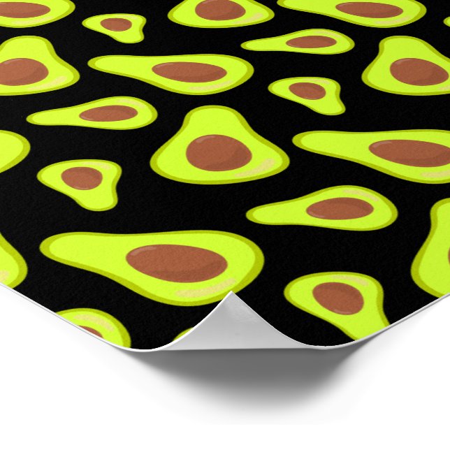 Green Avocados Vegetable Lover Veggie Healthy Food Poster (Corner)