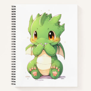 Green Baby Dragon Notebook
