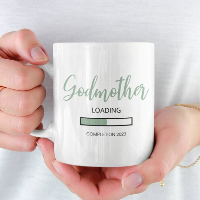Green Baby Loading In 2025 Godmother Proposal Coffee Mug (Creator Uploaded)
