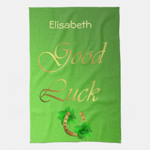 green background towel