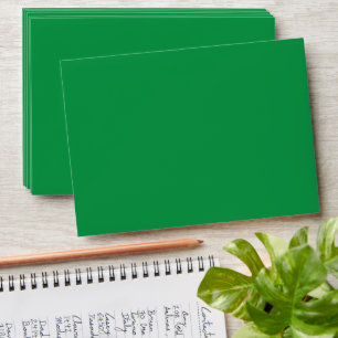 Green Background with White Border for Modern Aest Envelope