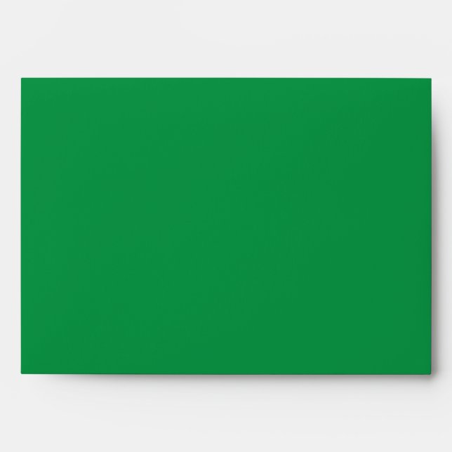 Green Background with White Border for Modern Aest Envelope (Front)