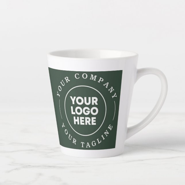 green background your logo here mug (Right)
