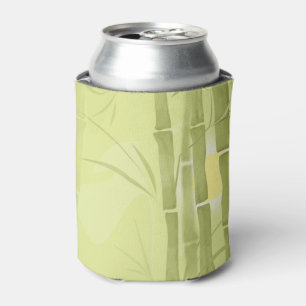 Green bamboo can cooler