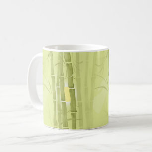 Green bamboo coffee mug
