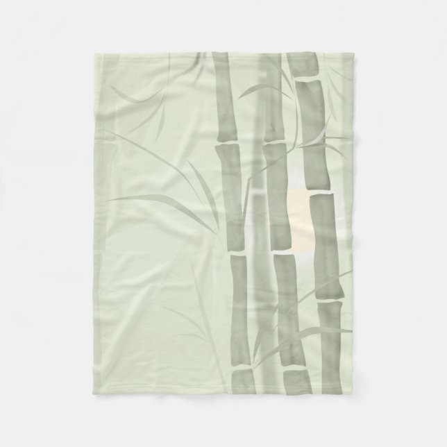 Green bamboo fleece blanket (Front)