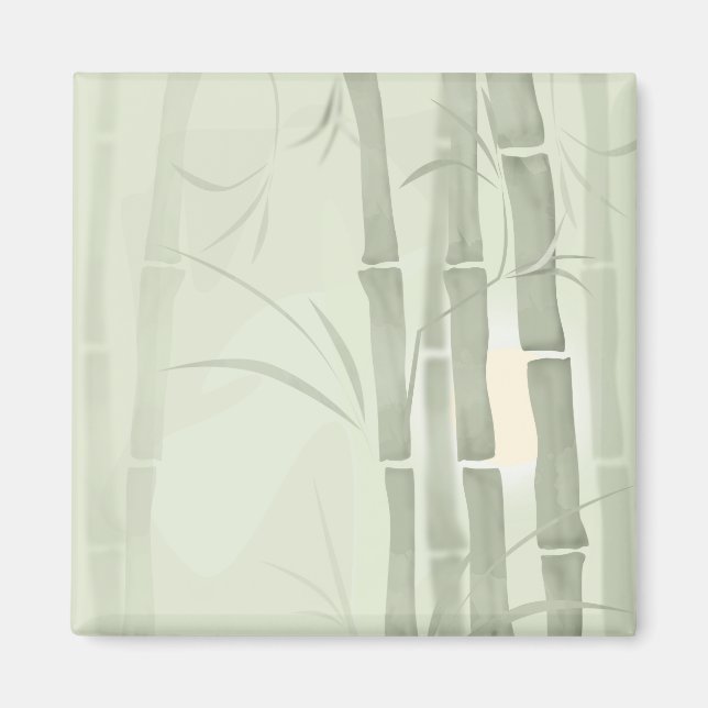 Green bamboo magnet (Front)