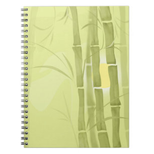 Green bamboo notebook
