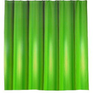 Green bamboo set shower curtain
