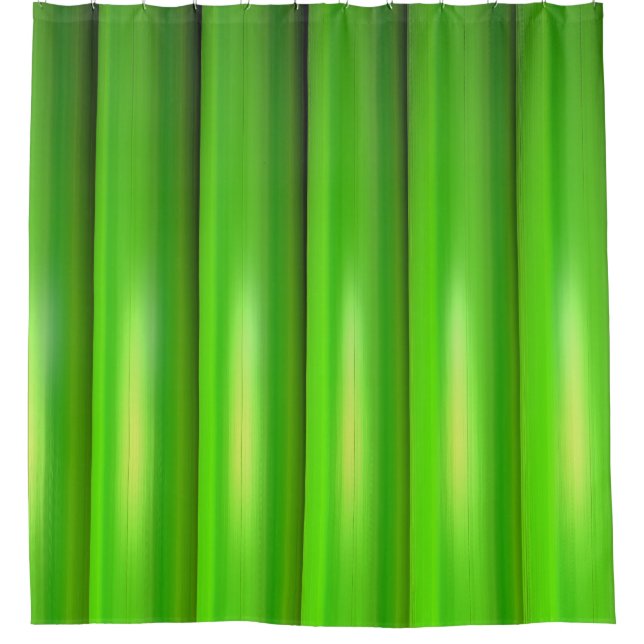 Green bamboo set shower curtain (Front)