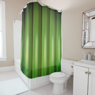 Green bamboo set shower curtain