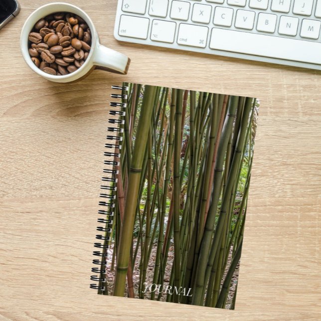 Green Bamboo Stalks Botanical Notebook (In Situ)