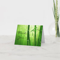 Green Bamboo Thank You