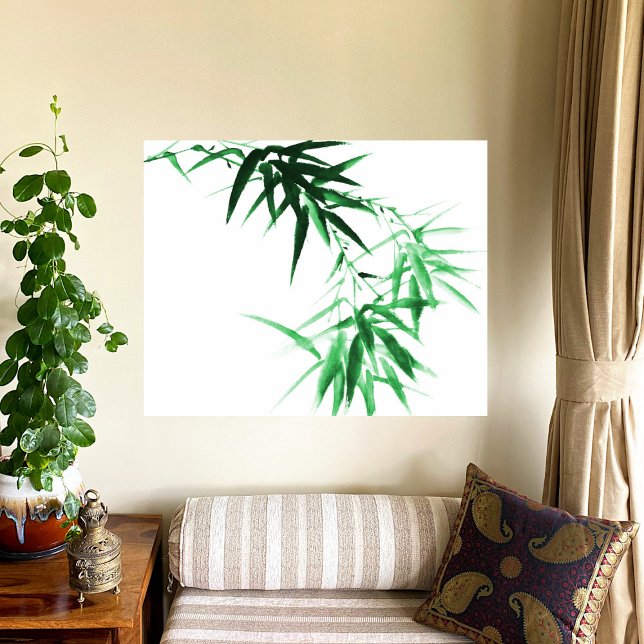 Green Bamboo Twig Poster (Creator Uploaded)