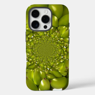 Green Banana Kaleidoscope Art Print/Graphic iPhone 16 Pro Case