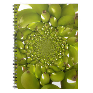 Green Banana Kaleidoscope Art Print/Graphic Spiral Notebook