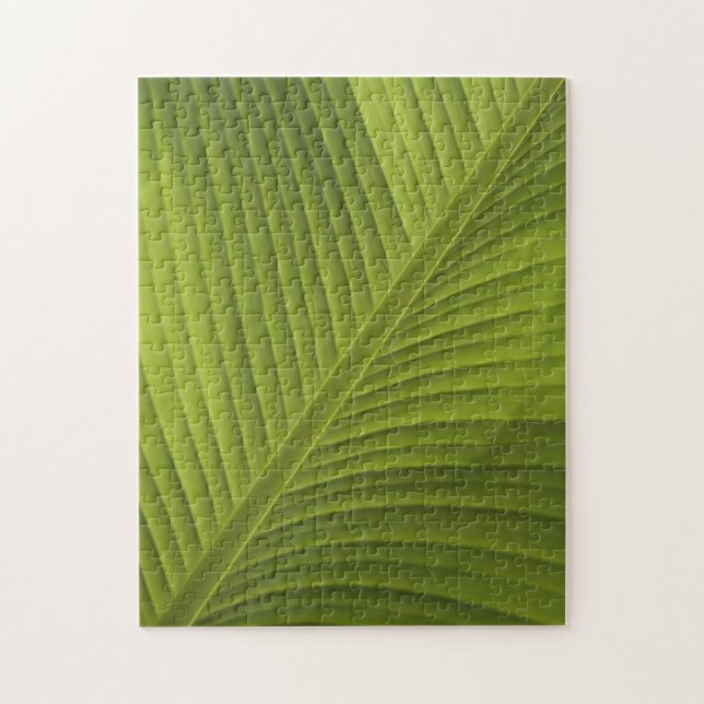 Green Banana Leaf Colour Photo 2, Puzzle (Vertical)