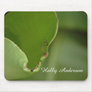 Green Banana Leaf Photo 16 in Light, Personalised Mouse Pad