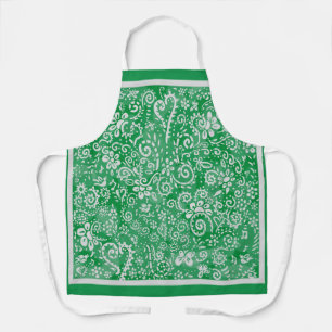 Green Bandanna All-Over Print Apron