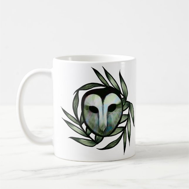 Green Barn Owl                                     Coffee Mug (Left)