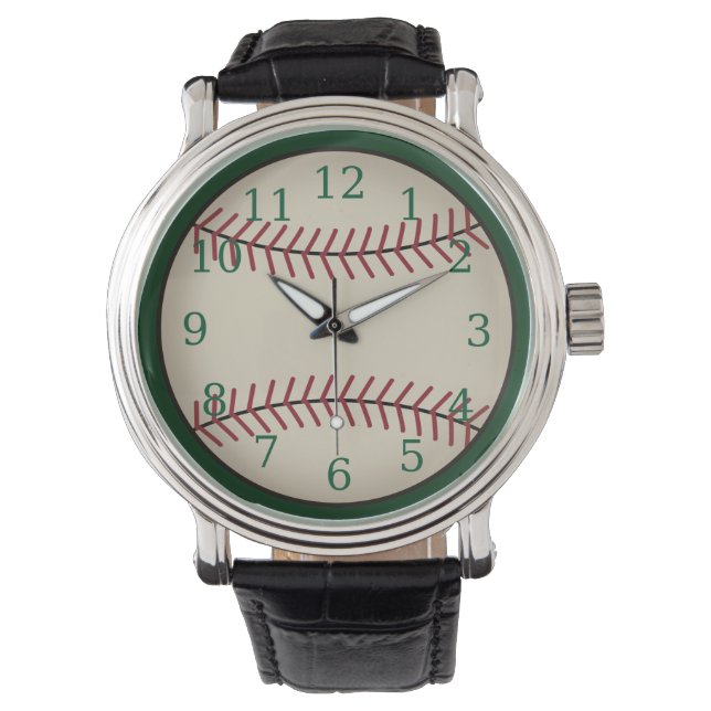 Green Baseball Watch (Front)
