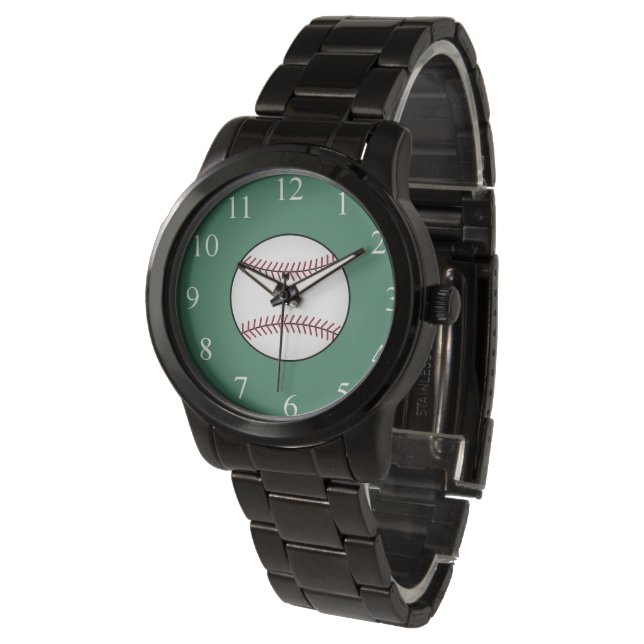 Green Baseball Watch Gift (Angled)