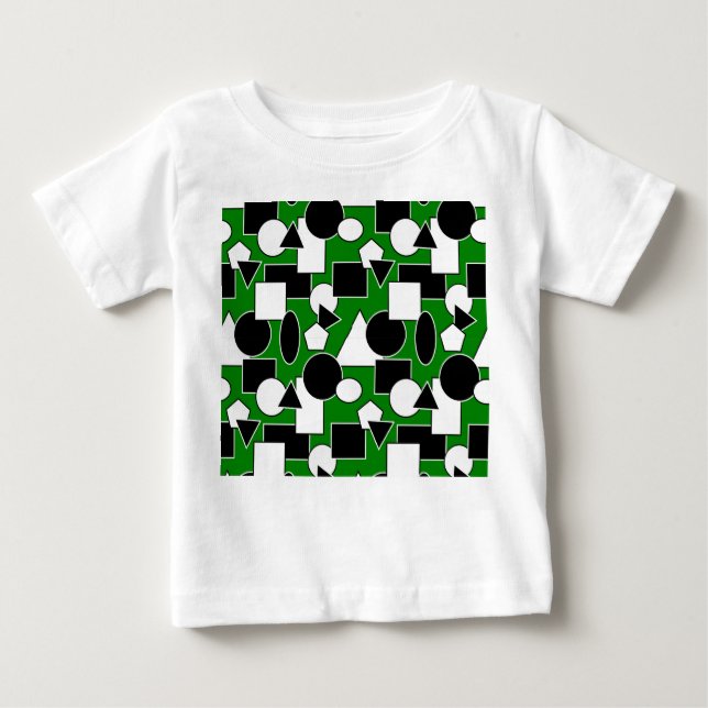 Green Bauhaus Collage  Baby T-Shirt (Front)