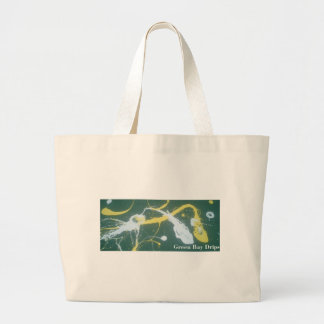 green bay drips large tote bag