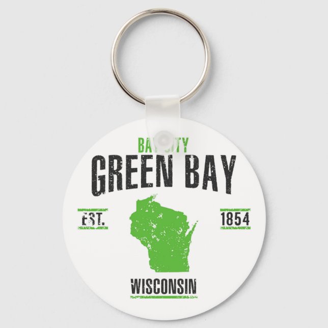Green Bay Key Ring (Front)