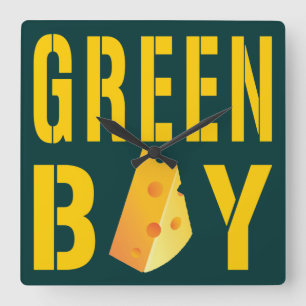 Green Bay Square Wall Clock