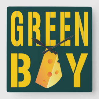 Green Bay Square Wall Clock