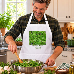 Green Bean Heads! Standard Apron