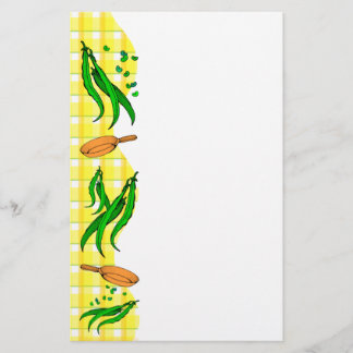 Green Bean Retro Yellow Plaid Flyer