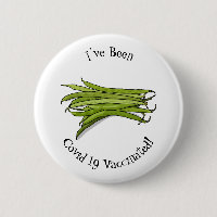 Green beans cartoon illustration