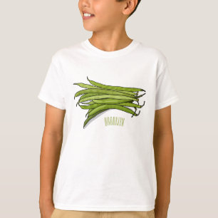 Green beans cartoon illustration T-Shirt