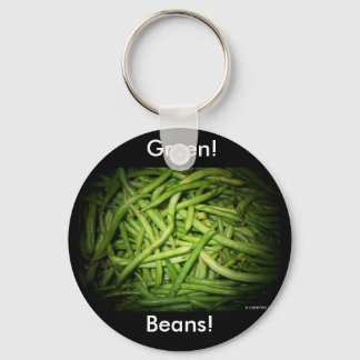Green Beans in Spotlight Key Ring