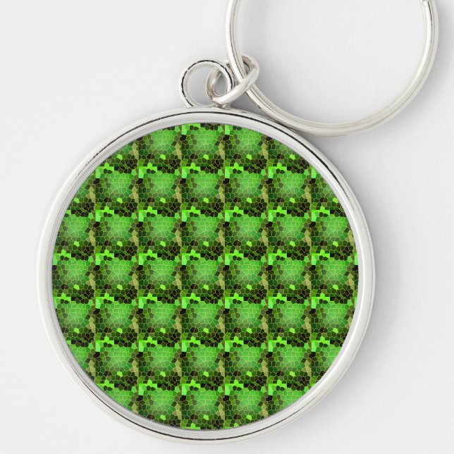 Green Bee Hive Key Ring (Front)