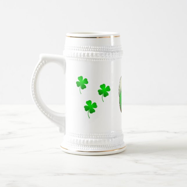 Green Beer Beer Stein (Left)