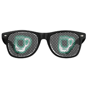 Green Beer Goggles Fun Adult Party Retro Sunglasses