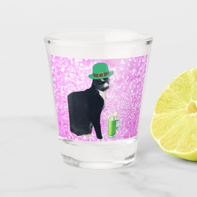 Green Beer Lucy Shot Glass (Front)