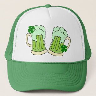 Green Beer Mug Toast Alpha Trucker Hat